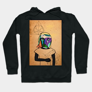 FemaleMask NFT with AbstractEye Color and GreenSkin Color - Unnamed Hoodie